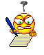 Emoticone et smiley �cole col�re devoirs